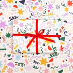 Cream Doodles Gift Wrap