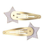 Glitter Star Hair Clips (Set of 2) - Fairies In The Garden