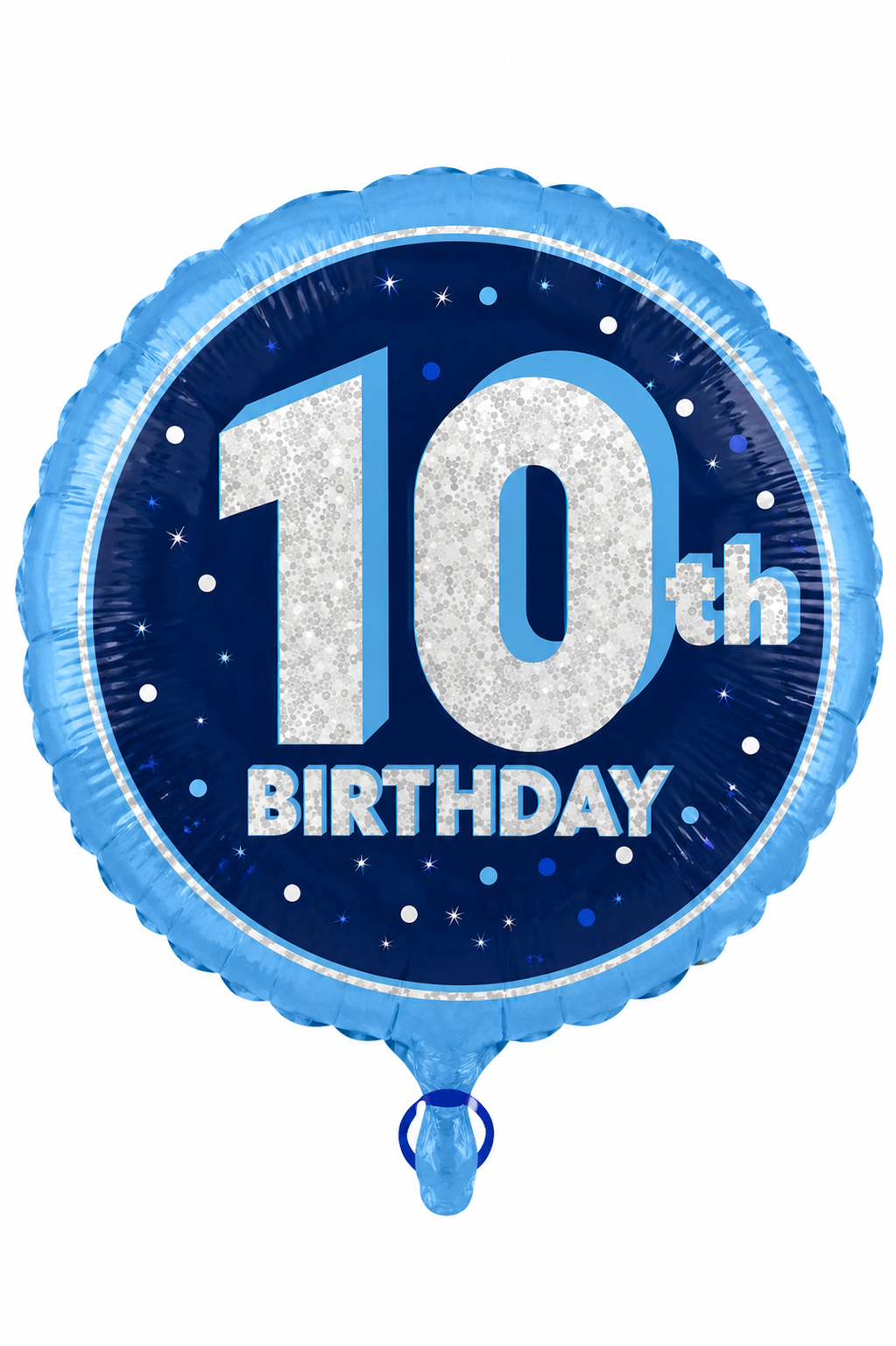 18 inch Age 10 Birthday Balloon - Blue