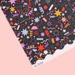 Navy Doodles Gift wrap
