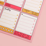 Let's Get Busy A5 Notepad Weekly Planner