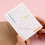 Word Search ‘Thank You’ Greeting Card