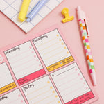 Let's Get Busy A5 Notepad Weekly Planner