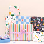 Navy Doodles Gift wrap