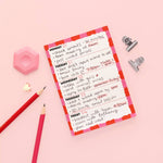 Week Planner A6 Notepad