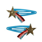 Glitter Hair Clips (Set of 2) - Shooting Star