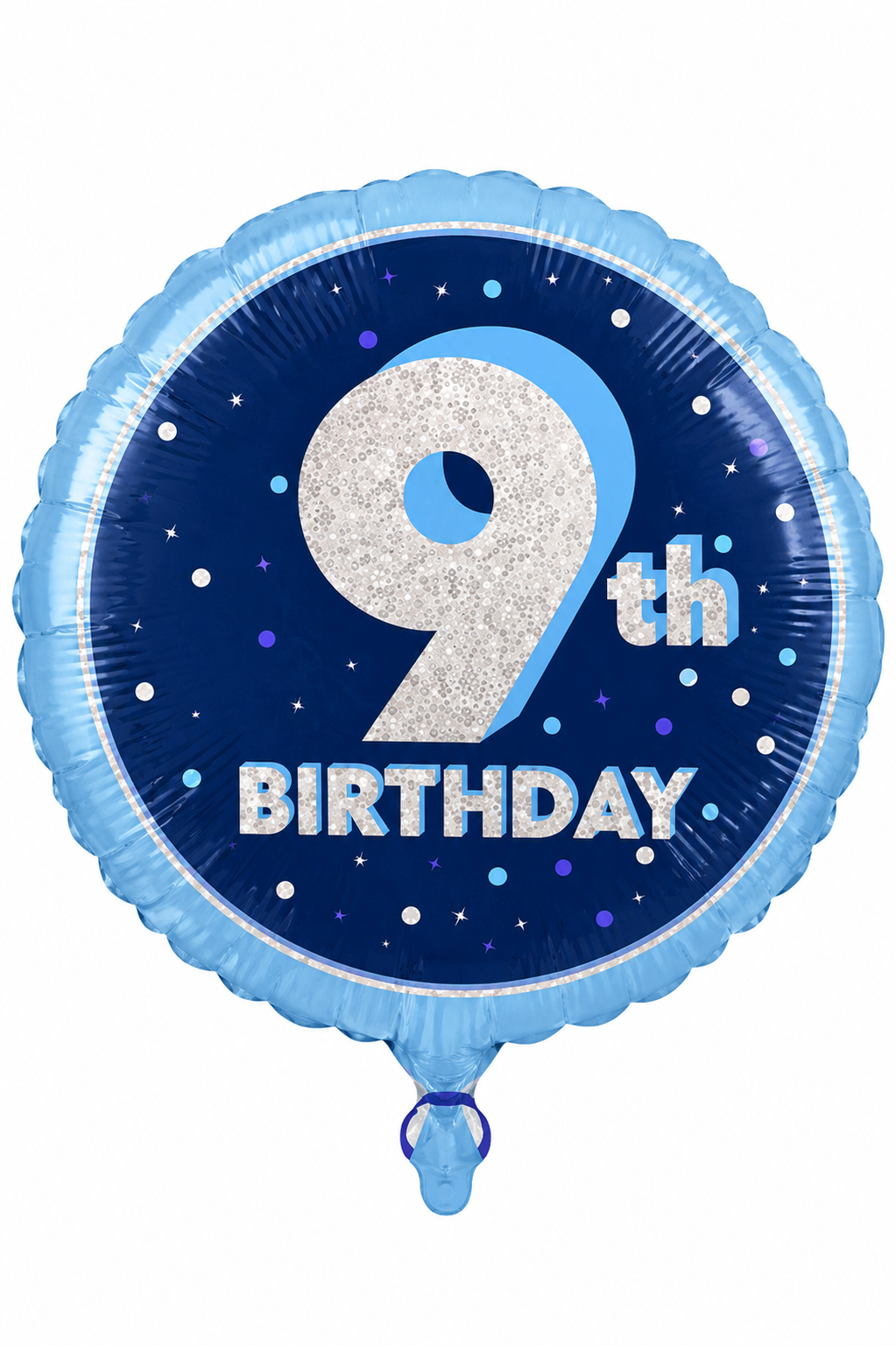 18 inch Age 9 Birthday Balloon - Blue
