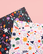 Navy Doodles Gift wrap
