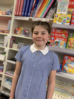 Avon Corded Gingham Summer Dress - Blue