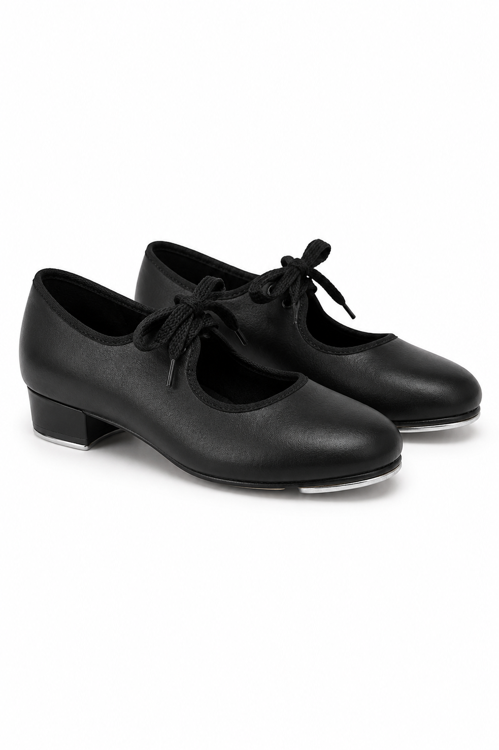 Black Low Heel Tap Shoes (Senior)