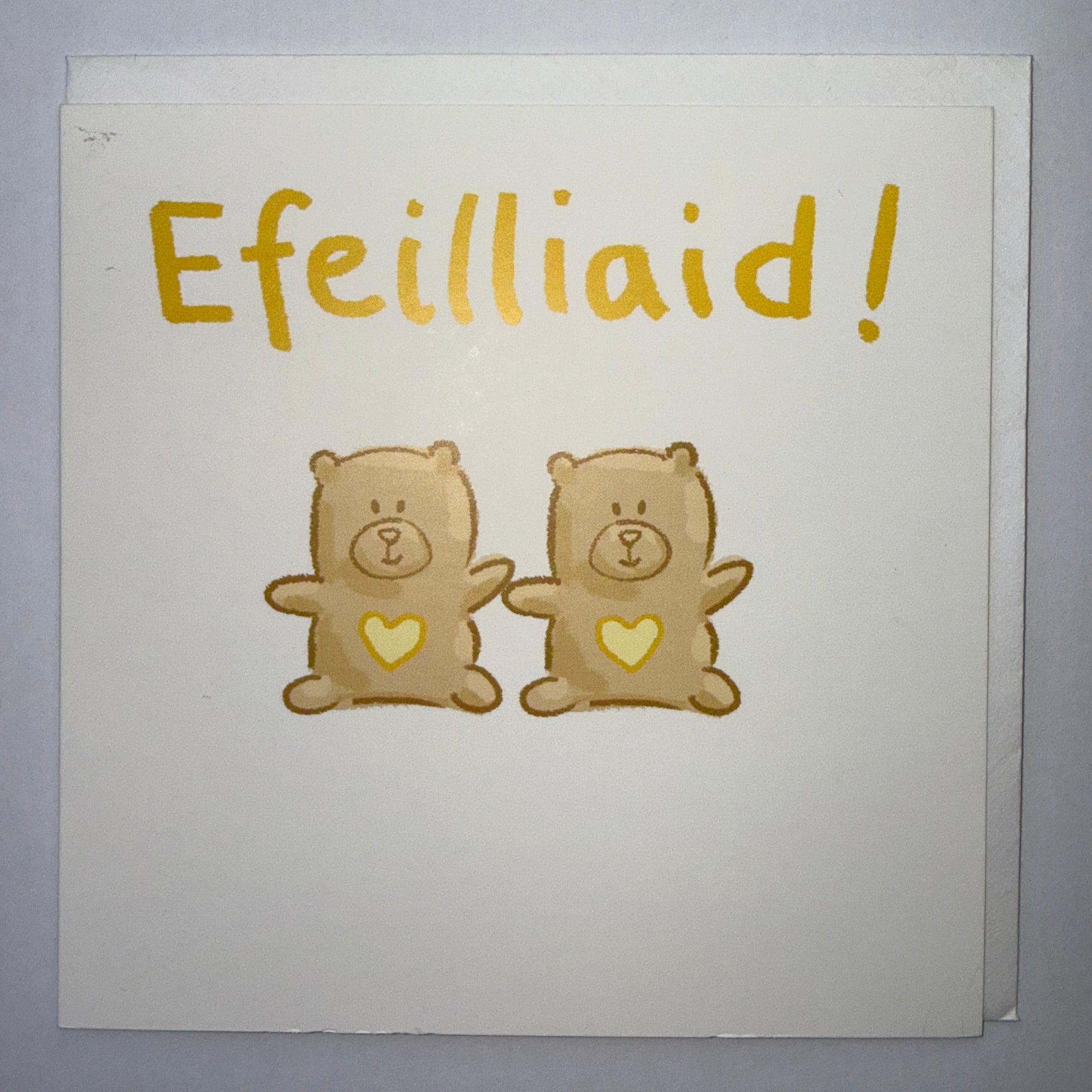Efeilliaid! Bears Card