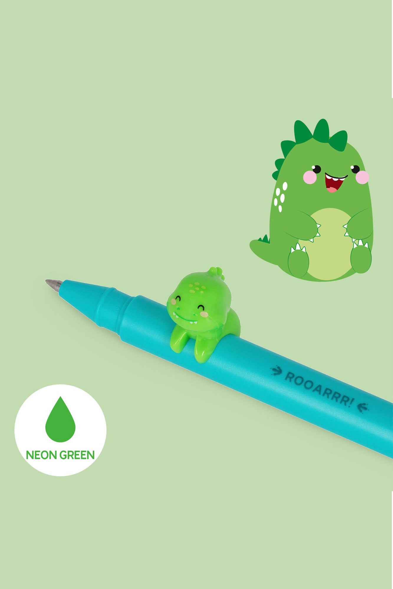 Legami Gel Pen With Animal Decoration - Dino