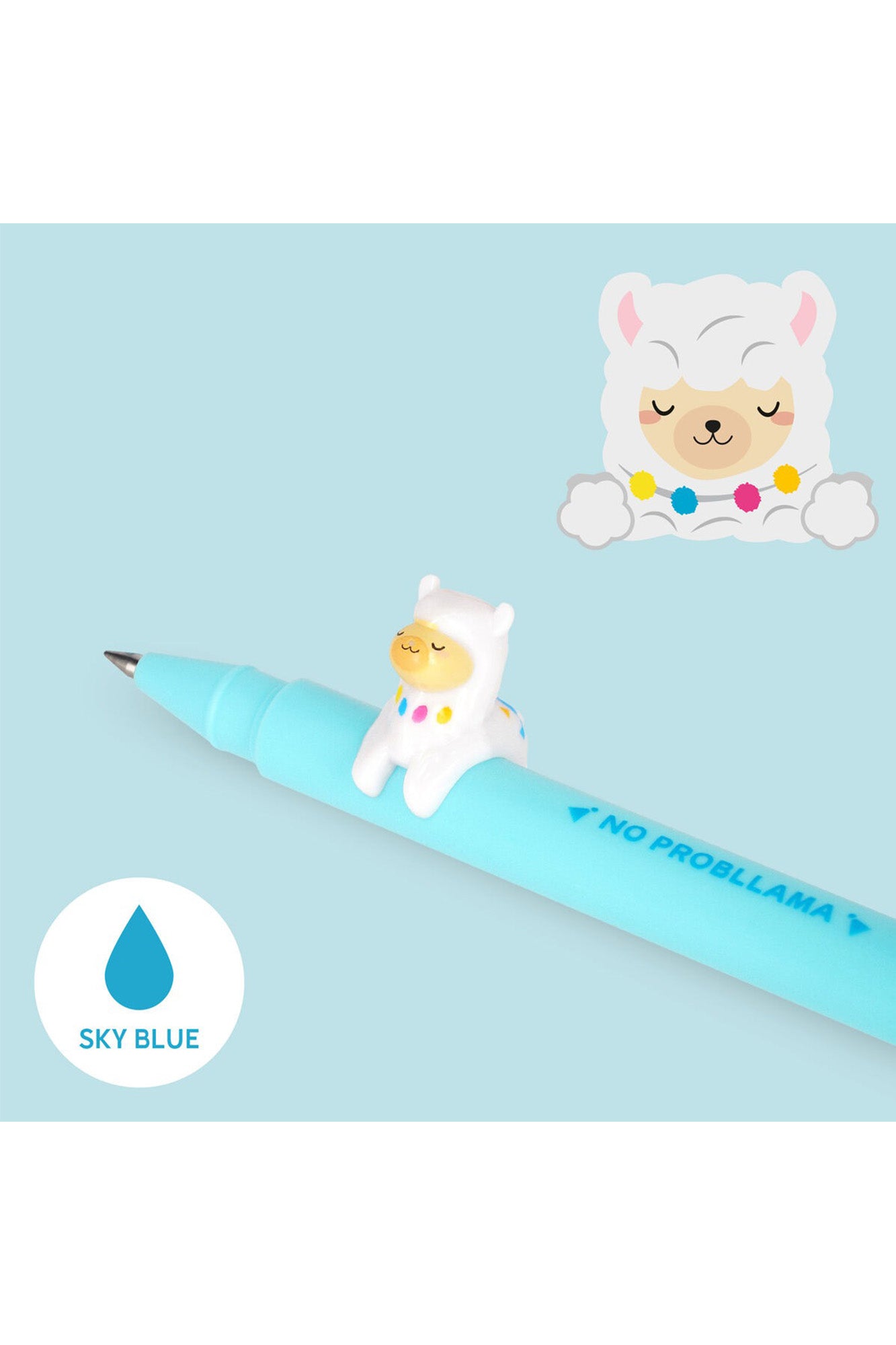 Legami Gel Pen With Animal Decoration - Llama
