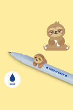 Legami Gel Pen With Animal Decoration - Sloth