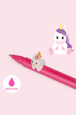 Legami Gel Pen With Animal Decoration - Unicorn