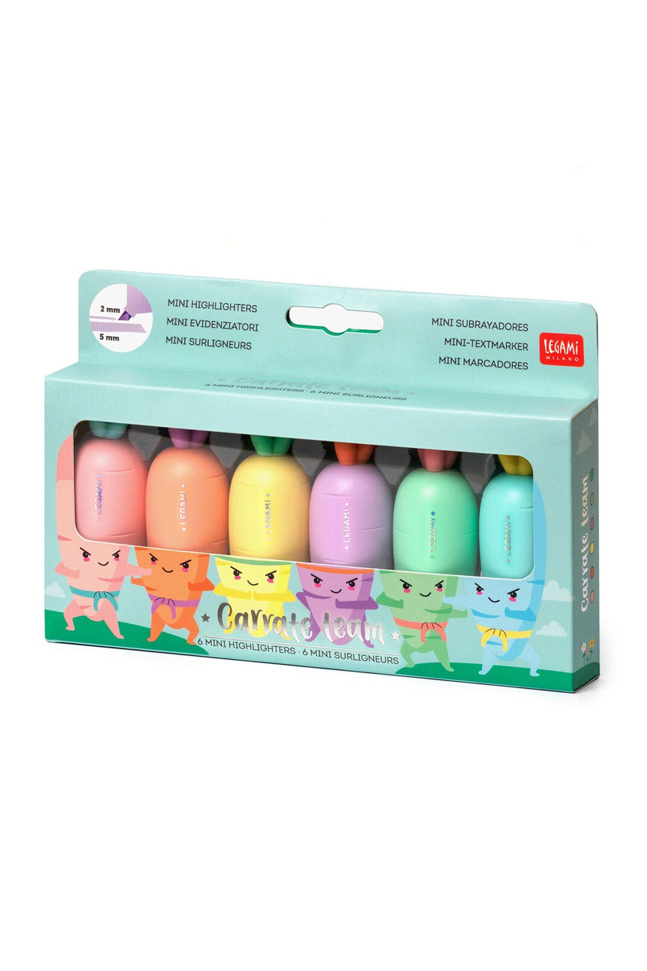 Legami Mini Highlighters x 6 - Carrate Team