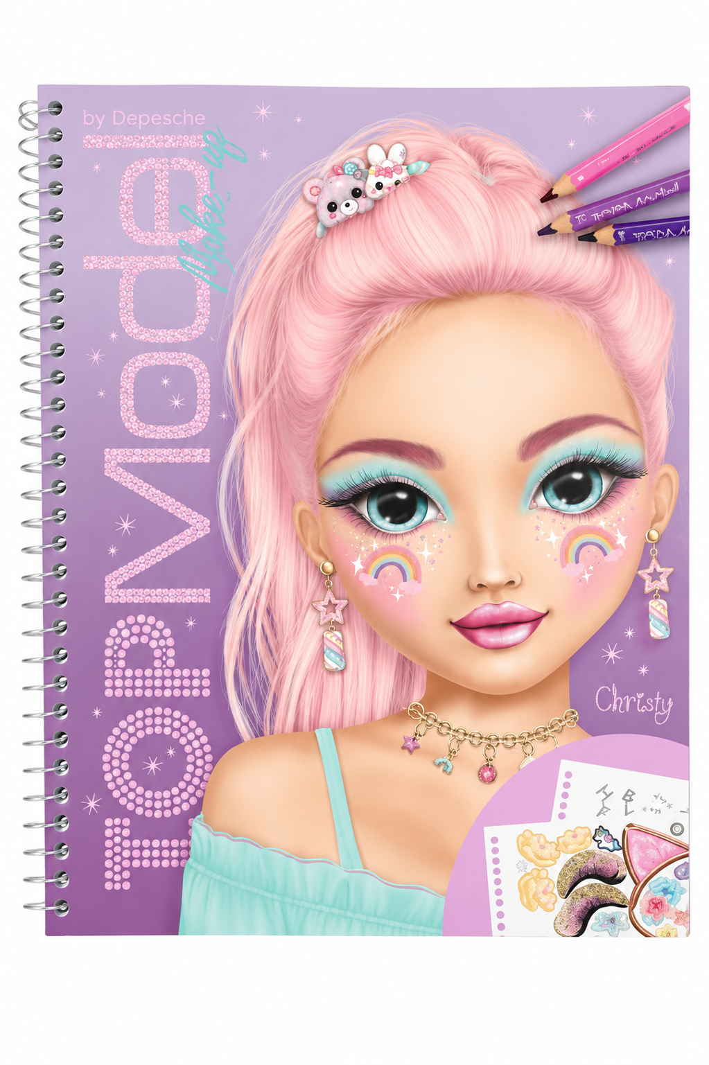 TOPModel Make Up Colouring Book