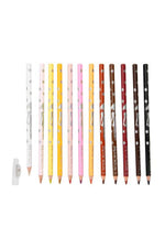 Top Model Colouring Pencils - Skin and Hair Colours x 12
