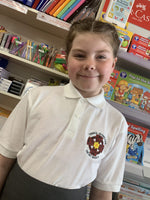 Ysgol Gymraeg Dewi Sant Polo Shirt - White