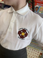 Ysgol Gymraeg Dewi Sant Polo Shirt - White