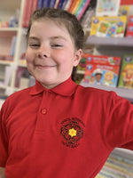 Ysgol Gymraeg Dewi Sant Polo Shirt - Red
