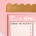 'It’s A Plan' A5 Notepad Daily planner