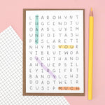Word Search ‘Thank You’ Greeting Card