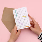 Word Search ‘Thank You’ Greeting Card