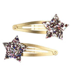 Glitter Star Hair Clips (Set of 2) - Fairies In The Garden