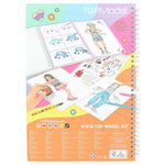 Top Model Hardback Colouring Book With 10 Pencils, 1 Eraser & 4 Pens (Nyela & June)