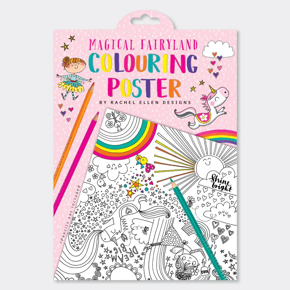 Rachel Ellen -Giant Colouring Posters - Magical Fairy Land