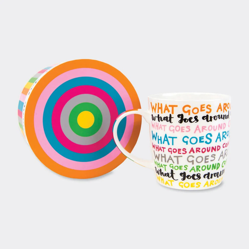 Rachel Ellen - China Mug - What Goes Around