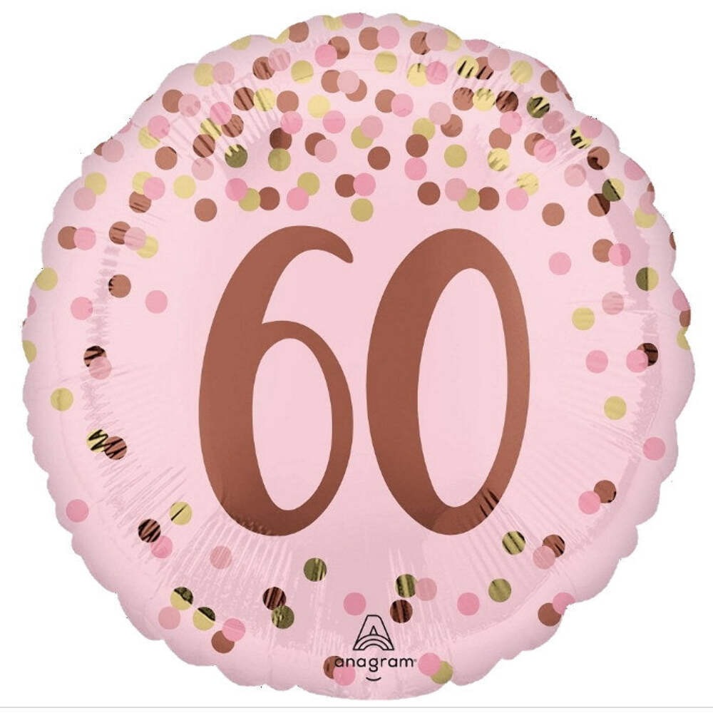 18 inch Pretty Pink 60th Birthday Foil Balloon