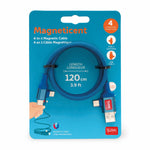 Legami - Magnetic 4-in-1 Charging and Synchronisation Cable Blue