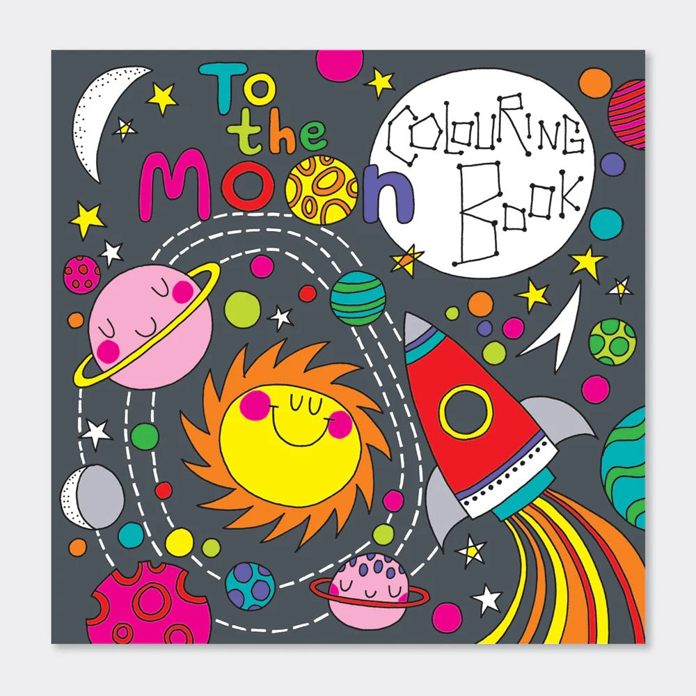 Rachel Ellen -To The Moon Space Colouring Book