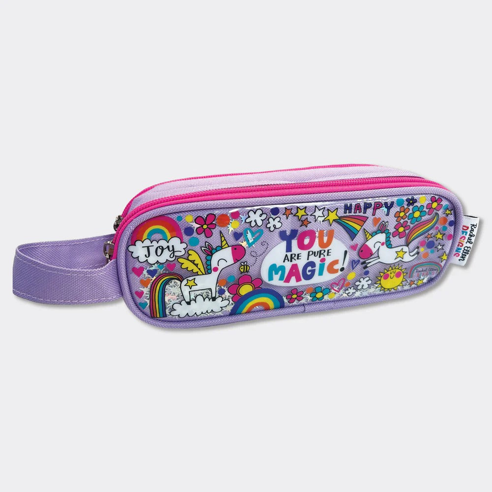 Rachel Ellen -Glitter Pencil Case With Handle - You Are Pure Magic