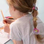 Rachel Ellen -Hair Elastics (4 Pack) - Suns, Cloud, Glitter Star