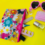 Rachel Ellen Clear Pencil Case - Flowers, Hearts & Stars