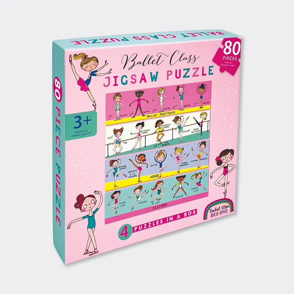 Rachel Ellen Fun Kids Jigsaw Puzzle - Ballet Class - 80 Pieces