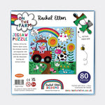 Rachel Ellen Fun Kids Jigsaw Puzzle - On The Farm - Animals - 80 Pieces