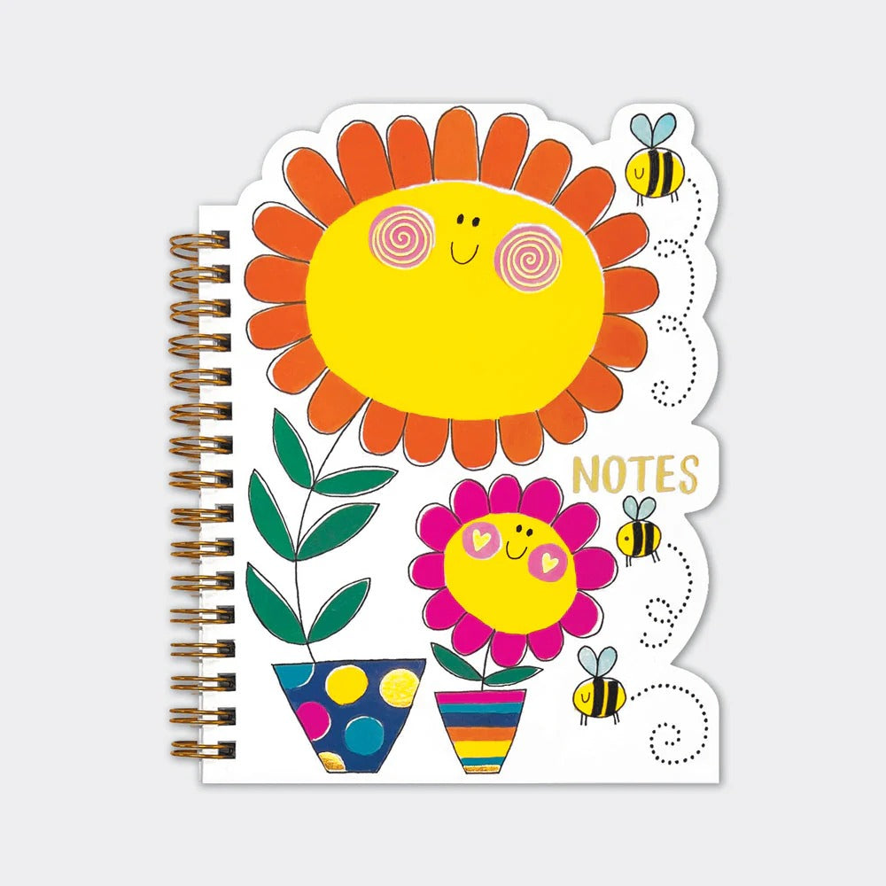 Rachel Ellen Plain Shaped Notebook - Flowers