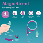 Legami - Magnetic 4-in-1 Charging and Synchronisation Cable