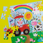 Rachel Ellen Fun Kids Jigsaw Puzzle - On The Farm - Animals - 80 Pieces