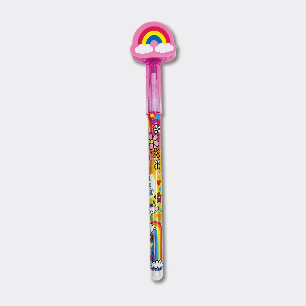 Rachel Ellen Pop Up Pencil With Rainbow Eraser Topper