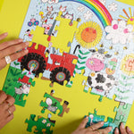 Rachel Ellen Fun Kids Jigsaw Puzzle - On The Farm - Animals - 80 Pieces