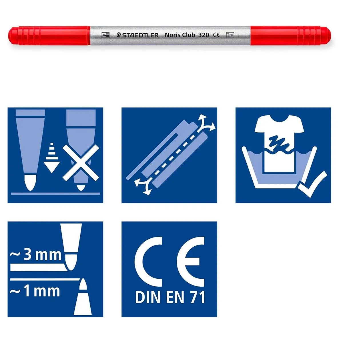 Staedtler Double-Ended Felt Tip Pens x 10