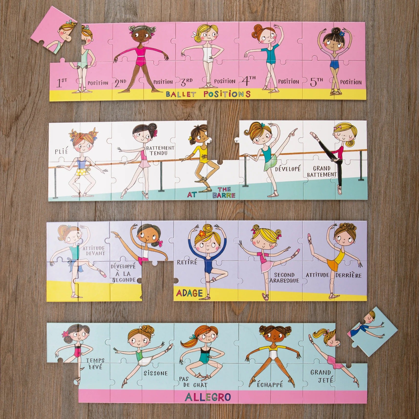 Rachel Ellen Fun Kids Jigsaw Puzzle - Ballet Class - 80 Pieces