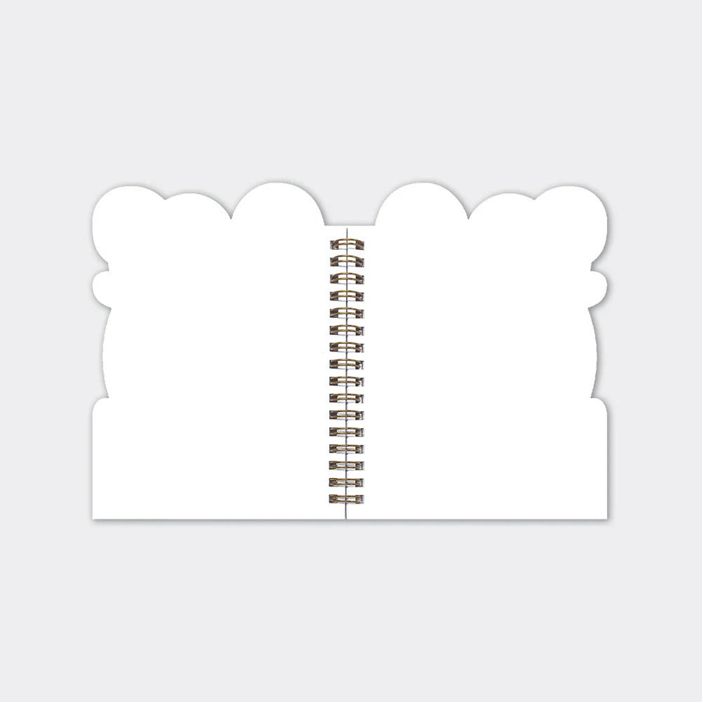 Rachel Ellen -Snappy Crocodile Shaped Wire Bound Notebook | Gold Foil