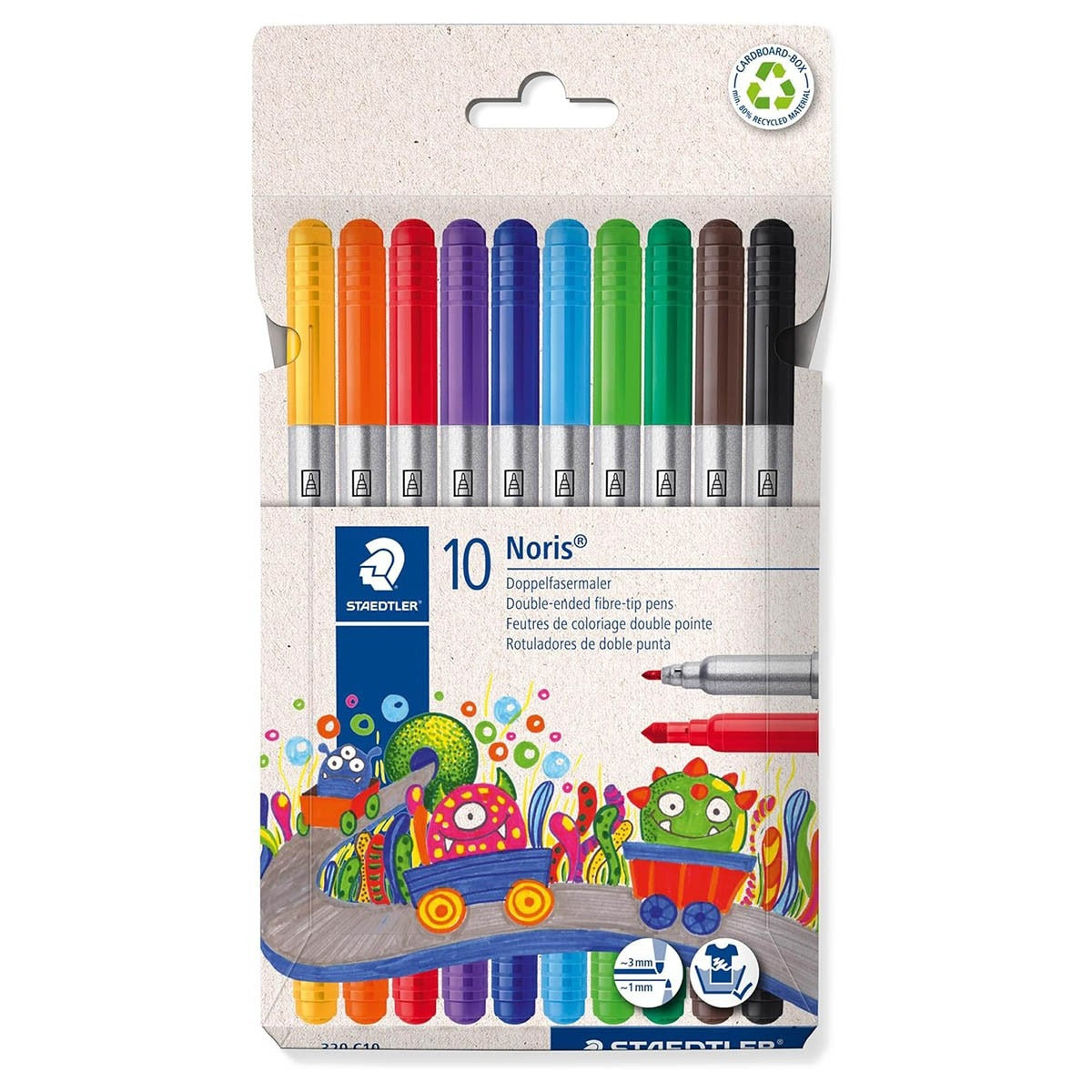 Staedtler Double-Ended Felt Tip Pens x 10