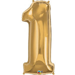 Large number helium balloon - Gold 0-9